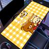 Cute Rilakkuma Breakfast Custom Name Large Size Mouse Pad Gaming Table Cushion Nonslip Laptop Tablet Big XXL Mat Mini PC Playmat With Lock edge