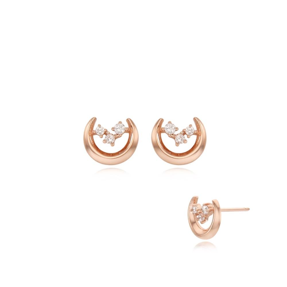 [Stonehenge] Silver Earrings Sc1556
