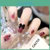 Autocollant pour Ongles Papillon Nœud Ongle Portable Blush pour Ongles Faux Ongle Autocollant Ongle Fini A21 Gel Gelée Double Face Style