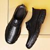 Men's first-layer cowhide business dress casual shoes soft-soled soft leather breathable middle-aged father leather shoes