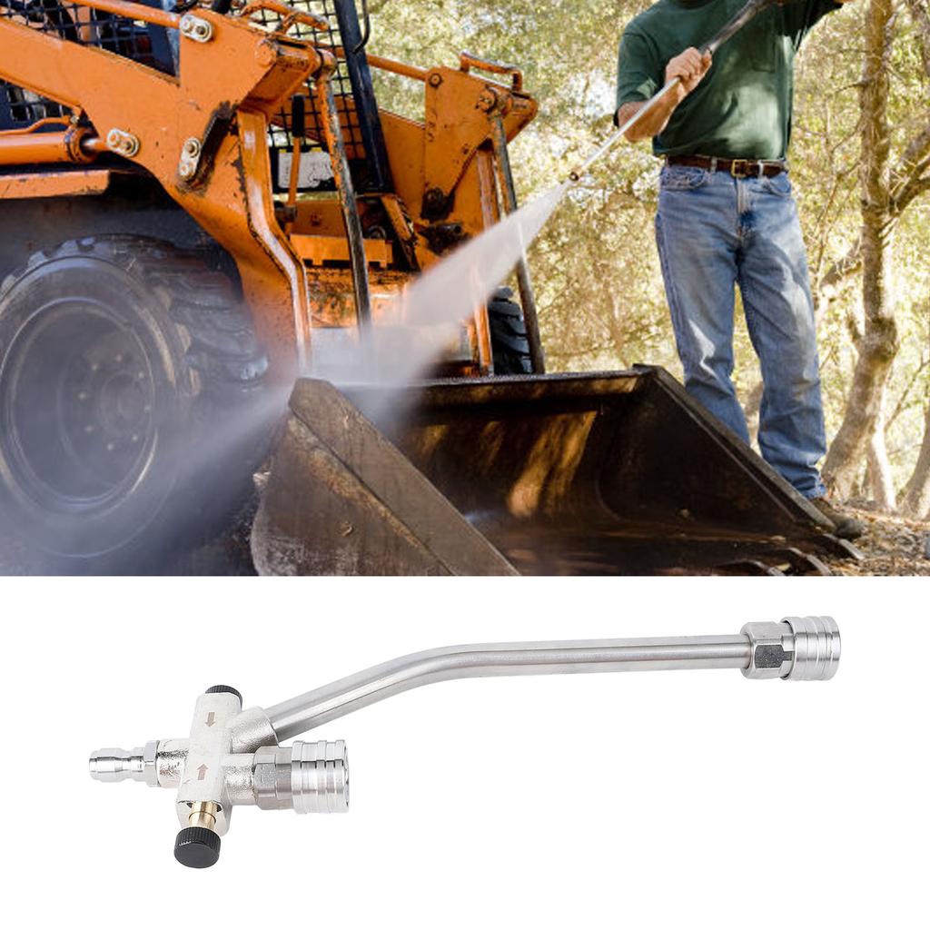 Pressure Washer Extension Wand Dual Connector, Function Double Tip Attachment Power for Home Boat Car Washing