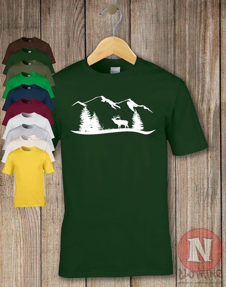 Mountain Wilderness T-Shirt Natur Großartige Outdoor Grafik Aufdruck T-Shirt