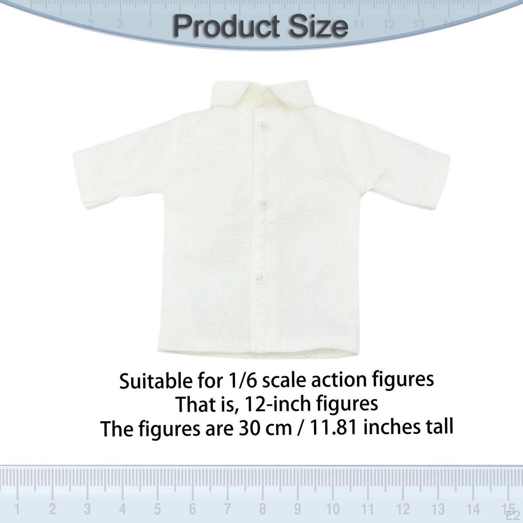 1/6 Shirt, Casual And Elegant Retro Style Clothing for 30cm Male Articulated Figure.