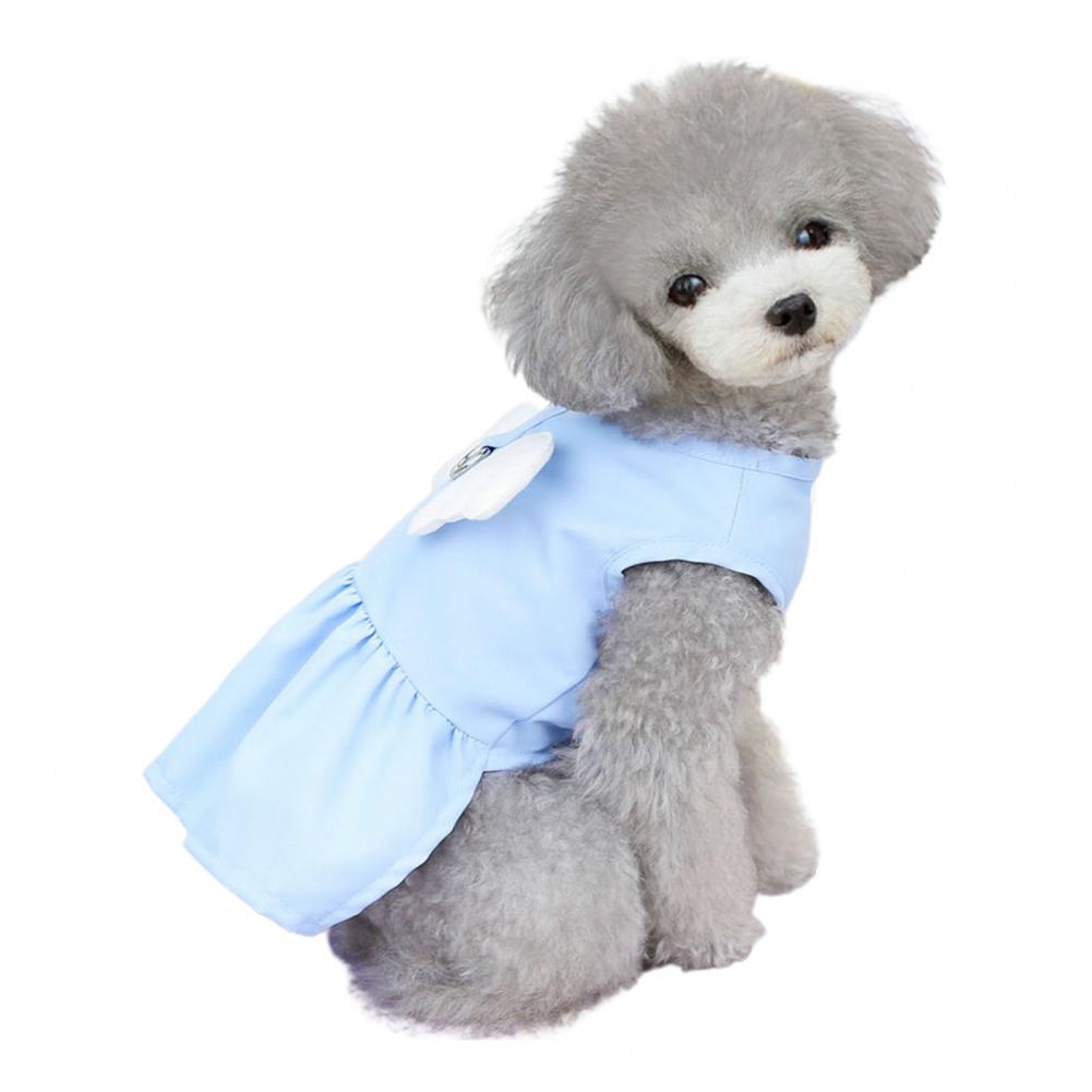 Elegante Vestito per Animali Domestici Cane Piccolo Ali d'Angelo Senza Maniche Cotone Cucciolo Cane Vestito Gatto Principessa Animale Domestico Vestiti per Cani