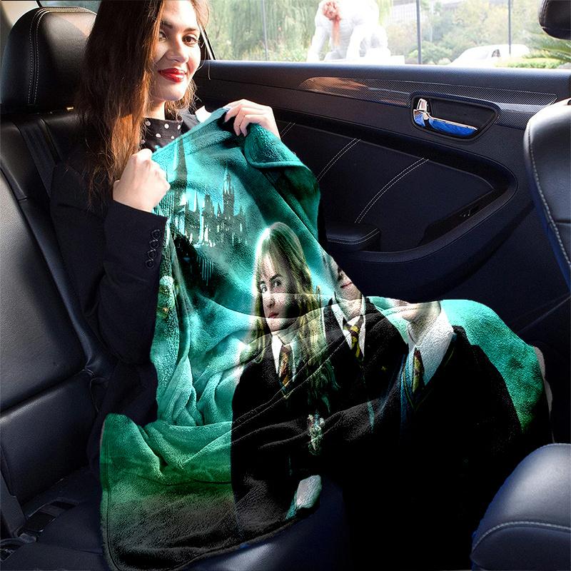 Harry Potter Hogwarts School Uniform Robe Cosplay Costume Halloween GiftPrint Blanket, Soft Blanket For Sofa Office Bed And Travelling Daugh