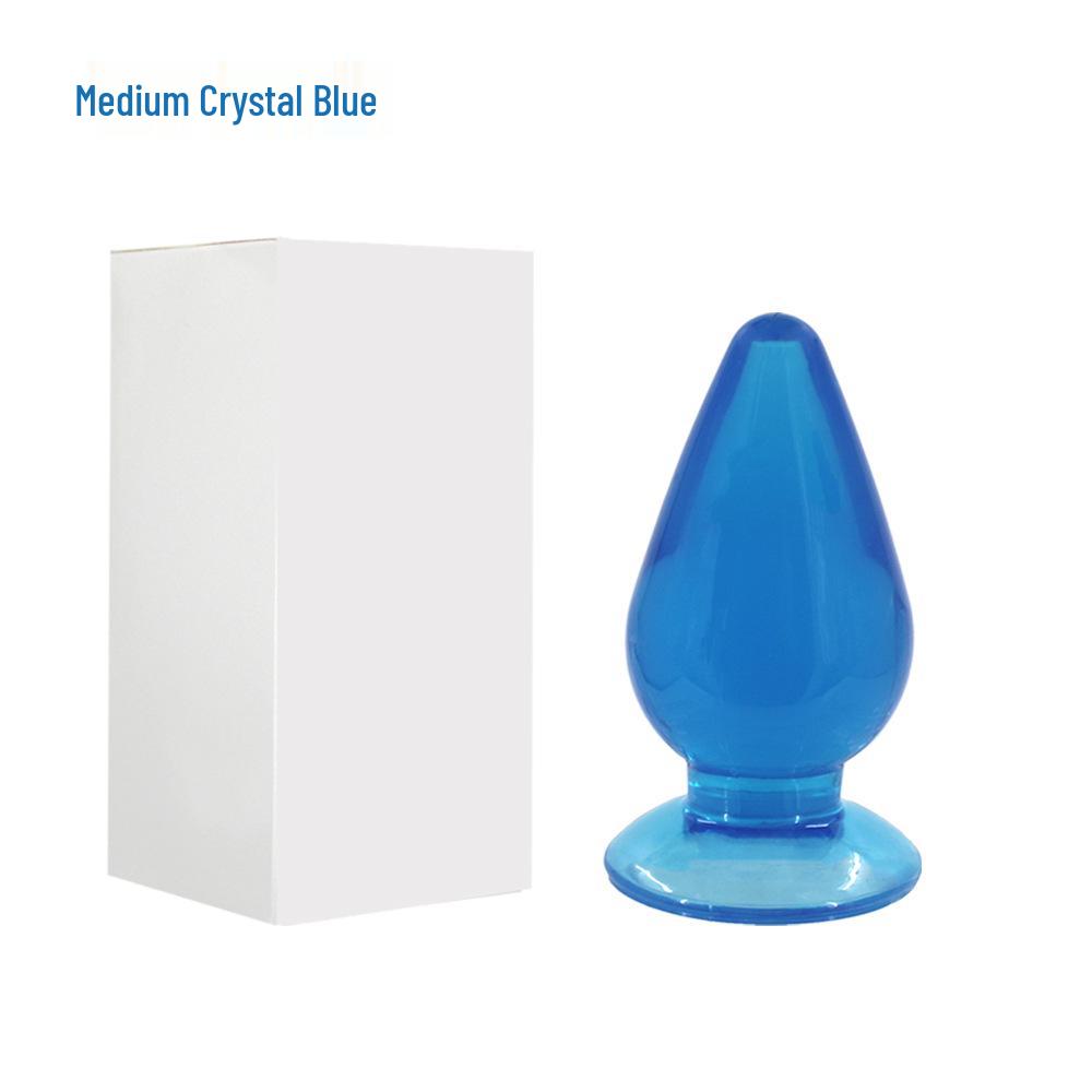 Jumbo Transparent Anal Plug Set: Large, Medium, Small High-Clear Beads