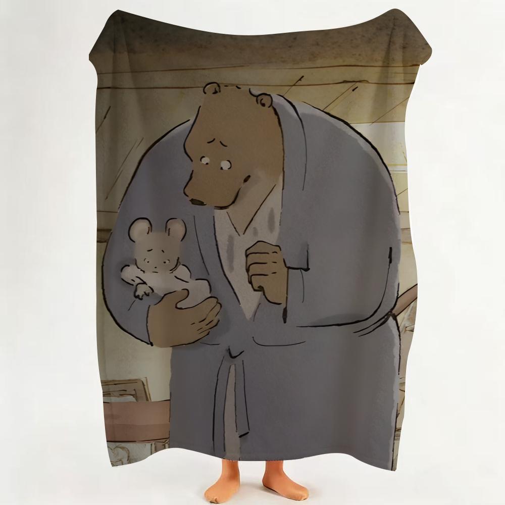 Movie E Ernest C Celestine Throw Flannel Throw Blanket Suitable for Sofa,Living Room,Bedroom