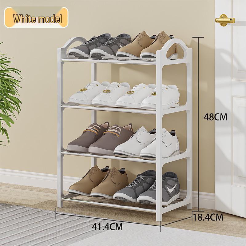 

Compact Multi-layer Shoe Rack: Sturdy, Dustproof Design for Home & Dorm Entryways. Perfect for Small Spaces.