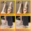French Transparent High Heel Crystal Sandals With Pu Material For Elegant Summer Wear