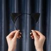 Universal Halloween Cat Ear Headband Shinny Cosplay Cat Ear Headpiece Cute Cat Ear Hair Hoop  Kid