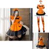 Enchanting Lolita Pumpkin Maid Costume Dress For Cosplay And Role Play