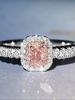 925 Sterling Silve Fashion Delicate Sweet Pink Zircon Ring For Women Anniversary Luxury Personalized High Quality Fine Jewelry