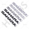 1Pc 3D ABS SAHARA Letter Car Logo Rear Trunk Emblem Badge Auto Body Fender Stickers Tailgate Decorative Stickers Accessories