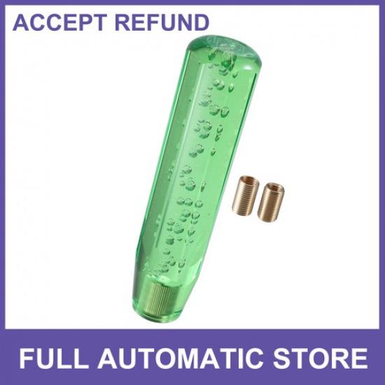 ONE Gear Shift Knob Stick 20cm Faux Crystal Universal for Vehicle Acrylic Green