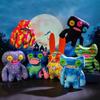 20cm Große Zähne Lustiger Hässlicher Monster Plüschtier Puppe Spezieller Stil Bunte Monster Puppe Halloween Kollektion Geschenk Haus Dekoration