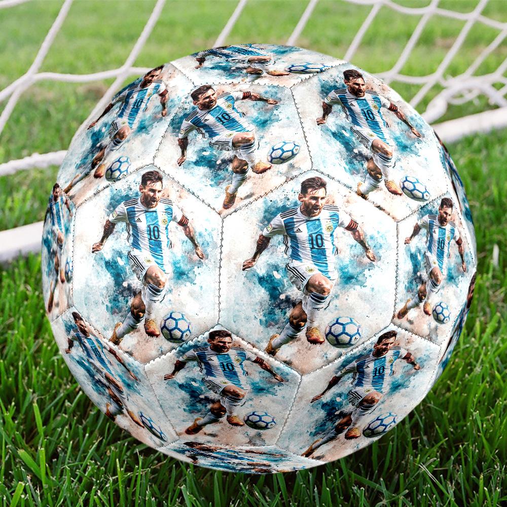 Messi 10 Number Goat Believe Yourself Size 5 Football Machine Sewn Indooroutdoor Training And Matches Unique Gift For Soccer Lovers