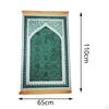 Classic Islamic Praying Mat Polyester Embroidered Wedding Decor Rectangular Velvet Prayer Rug for