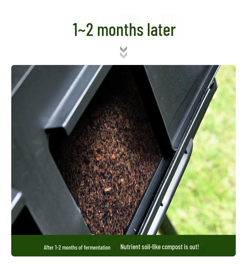 Large Capacity Garden Compost Bin for Leaves & Grass