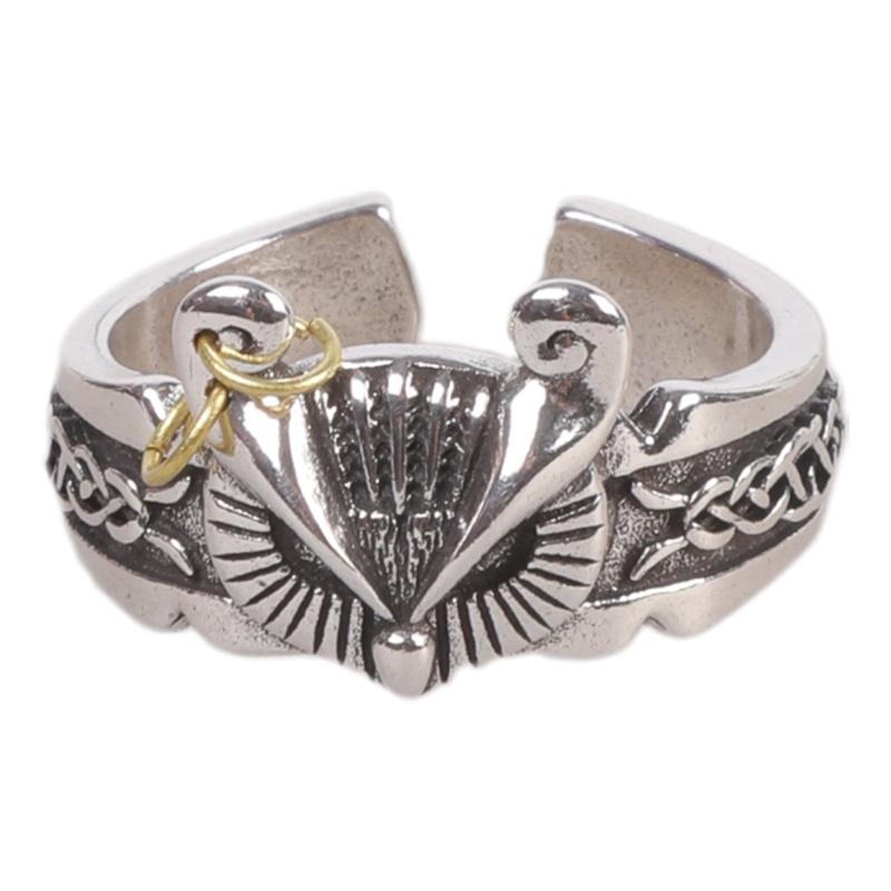 Gothic Owl Design Adjustable Copper Ring Unique Unisex Jewelry Finger Accessories For Everyday Wear Or Gifting