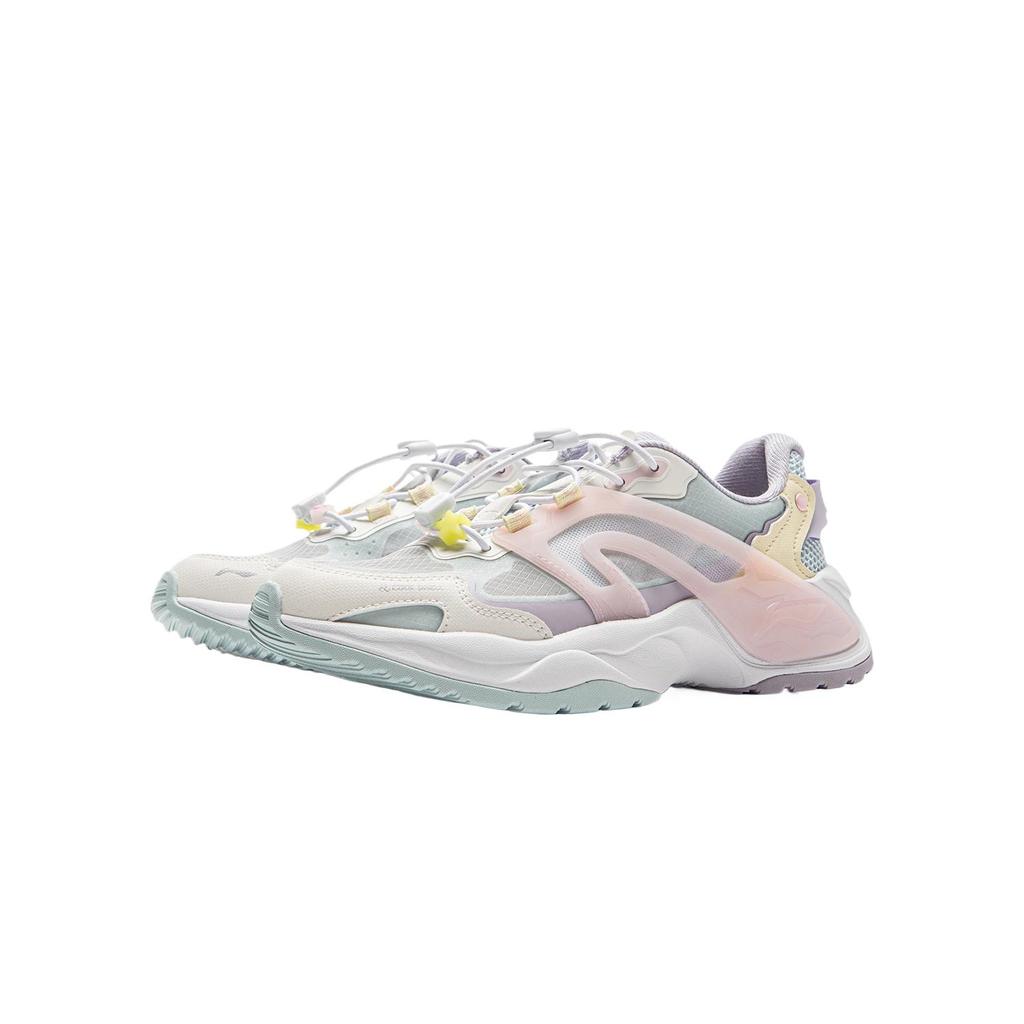 Li Ning Kids Sports Lifestyle Series Synthetic Leather Fabric Comfortable Fashionable Aesthetic Simple Low Top Casual Shoes YKCV062-4