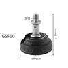 Rubber Tripod Foot 34/37/50/68mm Universal Tripod Foot Pad 360 Degree Rotating