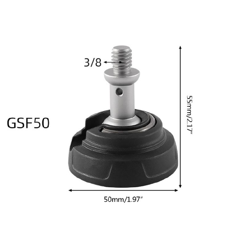 Rubber Tripod Foot 34/37/50/68mm Universal Tripod Foot Pad 360 Degree Rotating