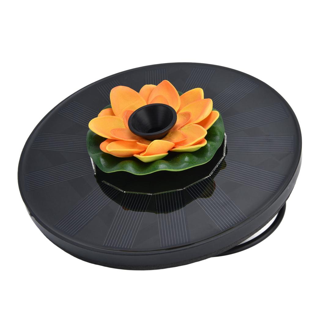 Lotus Solar Fountain Water Pump Floating Mini Solar Powered Water Fountain for Birdbaths Garden Pond Pool Outdoor