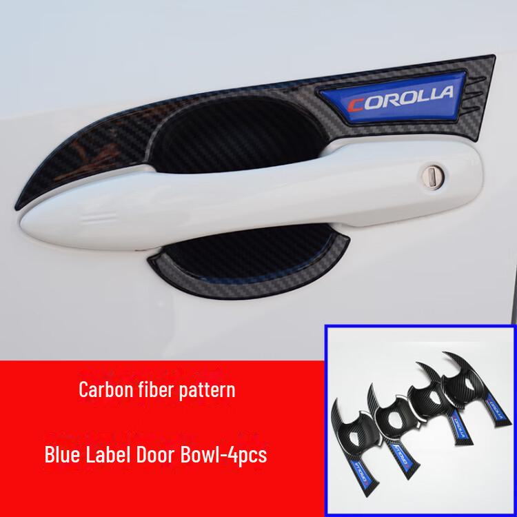 Corolla Door Handle Protection Stickers for 2019-2023 Model - Enhance Your Car's Style with Outer Door Bowl Handle Modification Kit.
