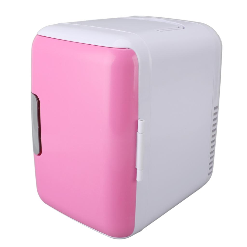4L Mini Fridge Cooling Warming Low Noise Single Door Portable Small Refrigerator for Car Use