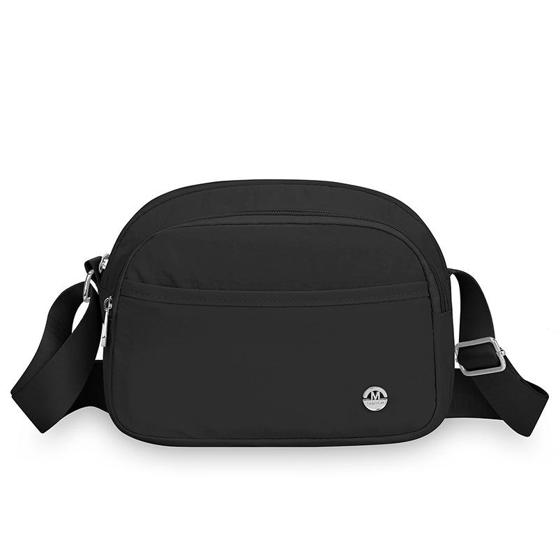 Multi-Compartment Large Capacity Shoulder Bag Women's Lightweight Nylon Bag Shoulder Crossbody Small Square Bag