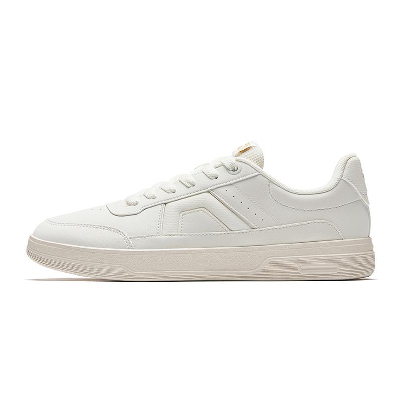 Anta Classic Minimalist Versatile Durable Lightweight Low-Top Skate Shoes Men Sneakers Ivory-White 912538026-1