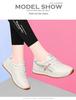 Women's Soft-Soled White Sports Shoes - Lightweight, All-Season, Casual Running & Travel Footwear for Spring & Autumn 2024
