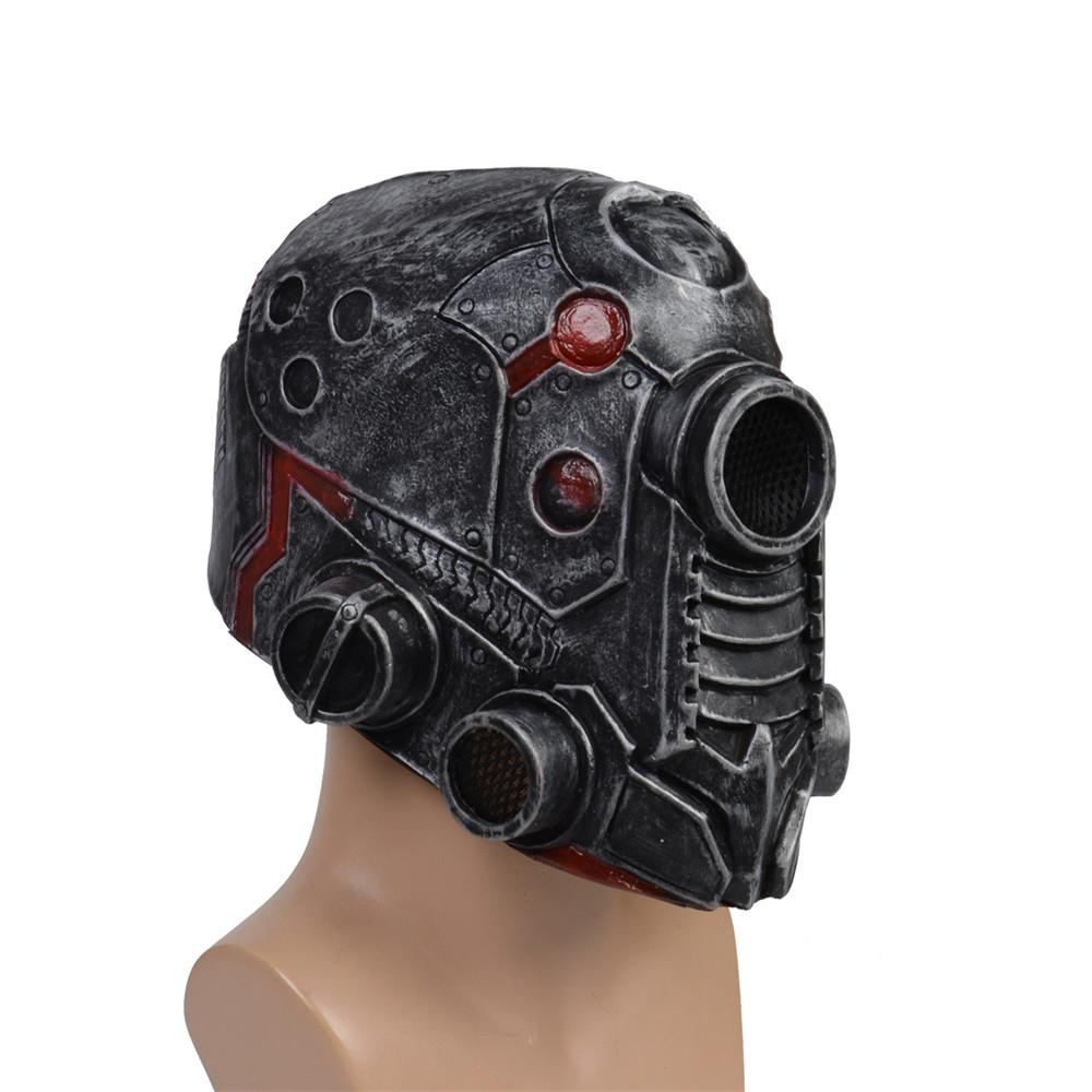 Punk Masque Helmet Halloween Cosplay Natural Latex Full Head Mask Steampunk Robot Masque Headgear Halloween Costume Props