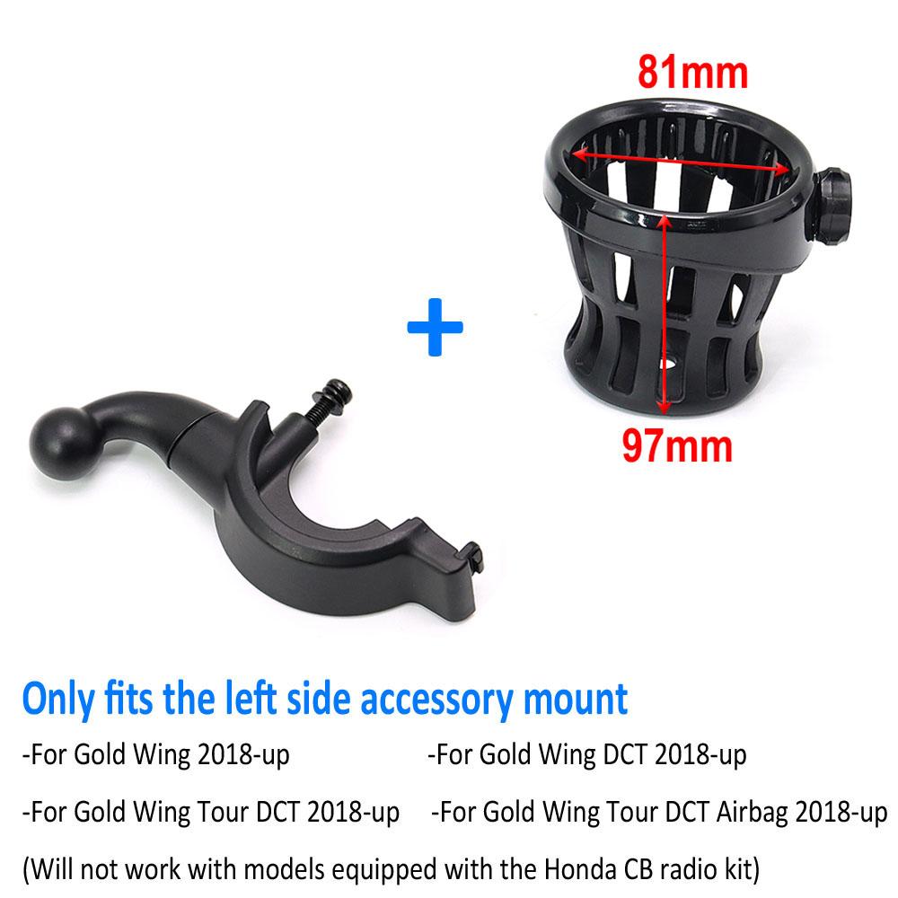 Gold Wing Motorrad Beifahrer Wasserflasche Trinkbecher Netzkorb Halterung Für Honda Goldwing GL 1800 GL1800 F6B