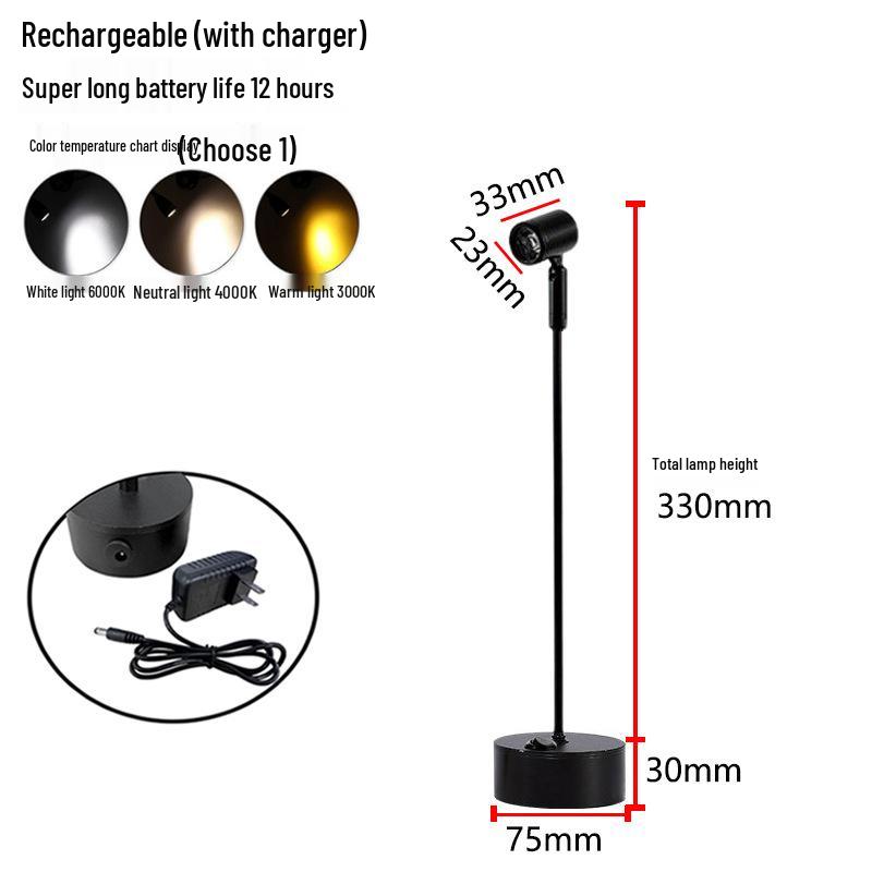 Wireless Jewelry Display Spotlight with Battery