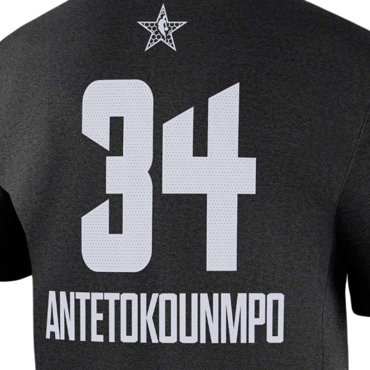 Jordan X NBA All-Star Weekend Dri-Fit Giannis Antetokounmpo Pullover Simple Comfortable Short Sleeve T-Shirt Men Tops BQ2508-020