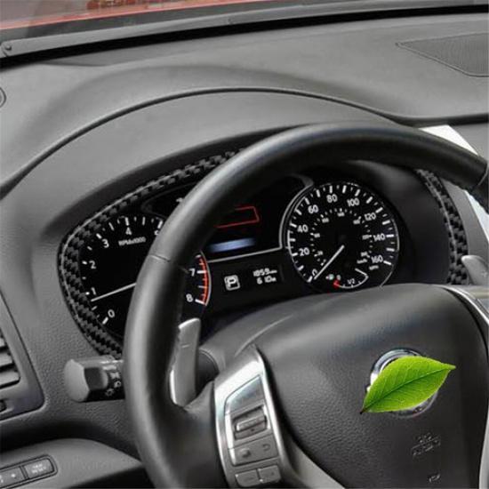 Carbon Fiber Interior Speedometer Frame Cover Trim For Nissan Altima Sedan