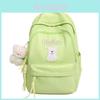 Canvas Backpack For Women Men Casual Travel With Dog And Letter Embroidery Design For Daily Use