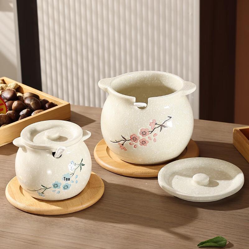 Ceramic Condiment Pot with Tray