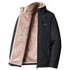 Uomo Inverno Nuovo Casual Classico Caldo Spessore Pile Parka Giacca Cappotto Uomo Autunno Moda Tasche Parka Antivento Uomo Taglie Forti
