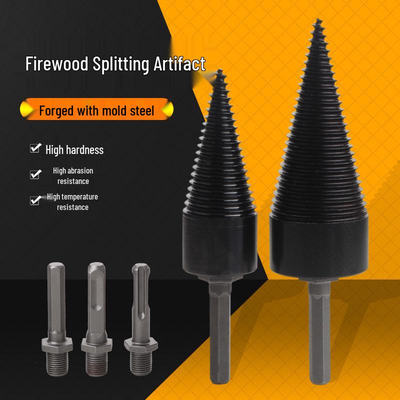 Firewood Splitting Drill Bit for Electric Drill and Hammer
