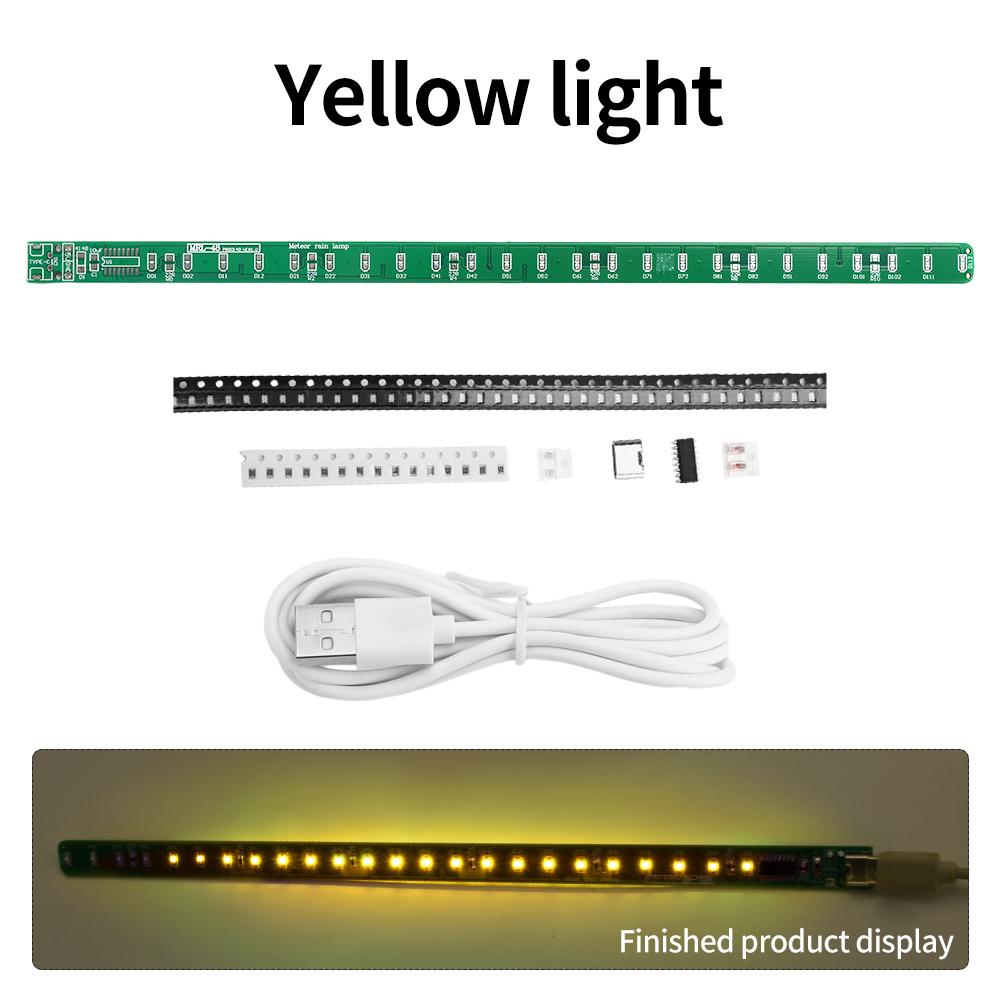 SMD NE555 CD4017 Rotating Flashing DC5V SMD LED Meteor Light Kit Electronic DIY Production Parts