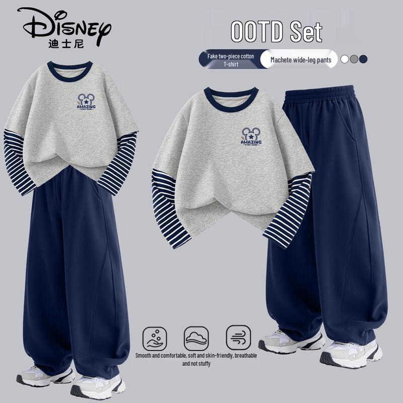 Disney Çocuk Pamuklu Uzun Kollu Tişört ve Pantolon Seti
