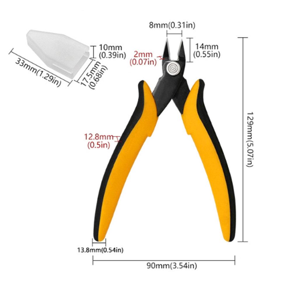 Universal Diagonal Cutting Pliers Precision Wire Cable Cutter High Hardness Electronic Repair Hand Tools Electrician Accessories