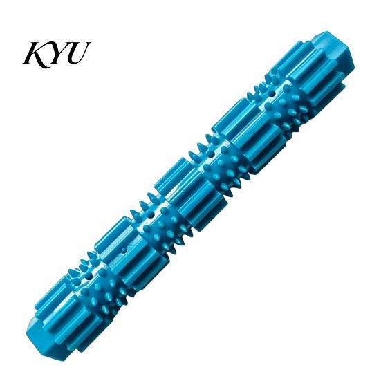 Dog Toys for Boredom And Anxiety Spiky Chew Stick, Indestructible Toy, Teeth Cleaning Safe Odorless Training Toy with Treat Dispensing Hole Aggressive