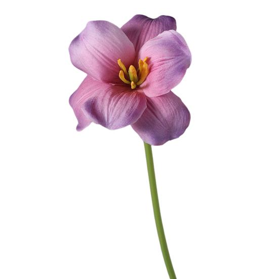 Simulated Tulips Bouquet Realistic Touch PU Petals Fading Vitality Bendable Stems Maintenance-Free Fake Tulips Home Decor