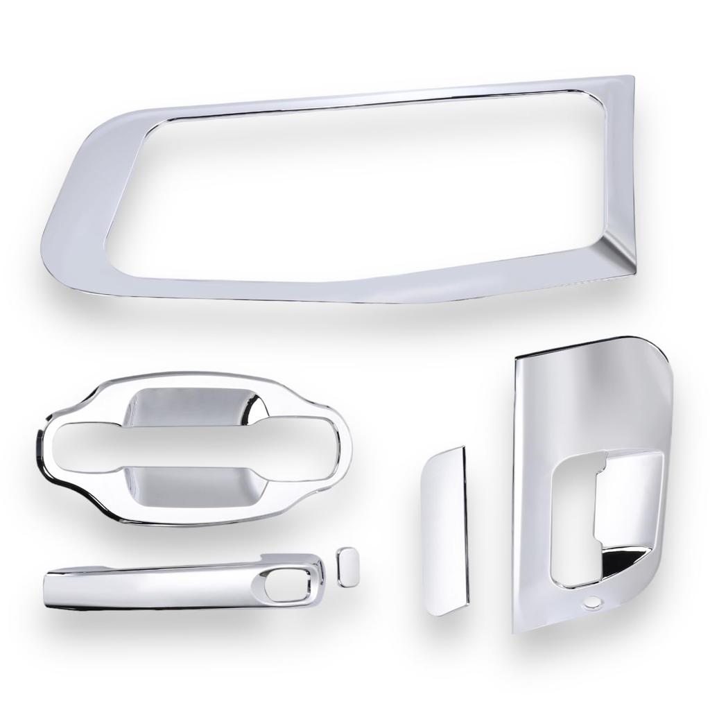 Kanoan Door Handle Cover Set for Mitsubishi Fuso 2007 Super 2017 Super and New Super Chrome Door and Safety Window Universal Aftermarket Parts for