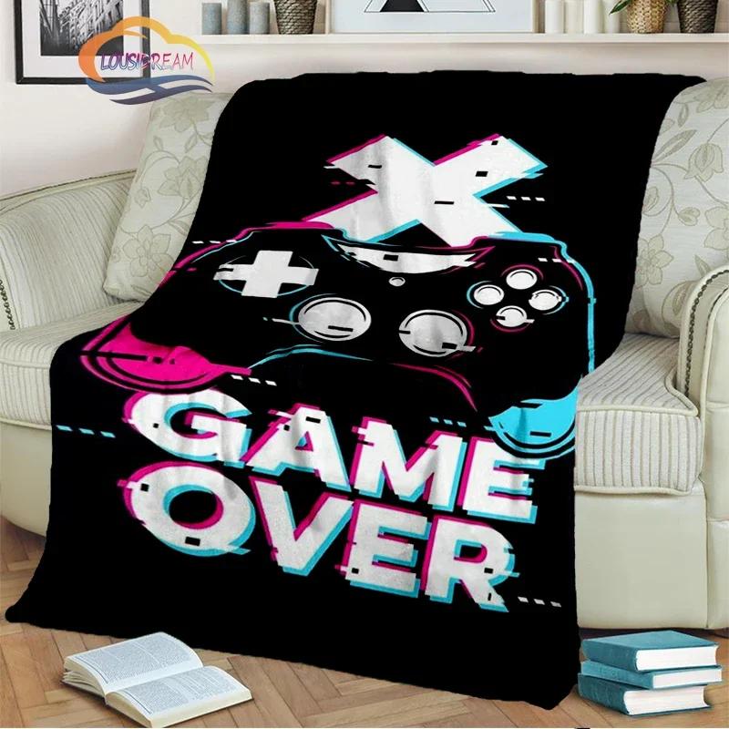 Game Blanket Pad S  Controller Soft and Comfortable  Sofa Bed Bedroom Decoration  Gamer Gift