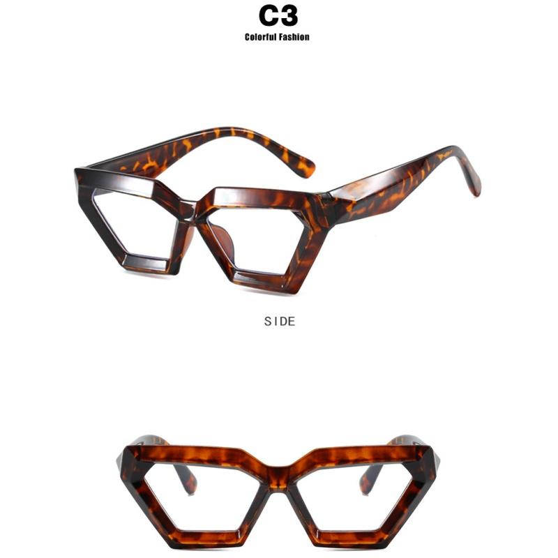 Women's Glasses, Thick-framed Polygonal Glasses, Fashion Glasses