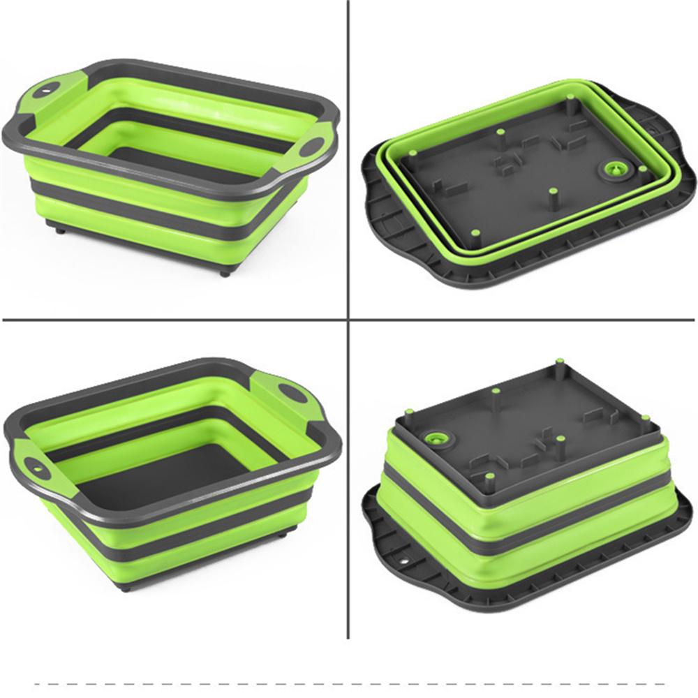 Portable Space Saving Basin with Built-in Sink and Storage Function - Perfect for Outdoor Camping Travel Home Folding Basin